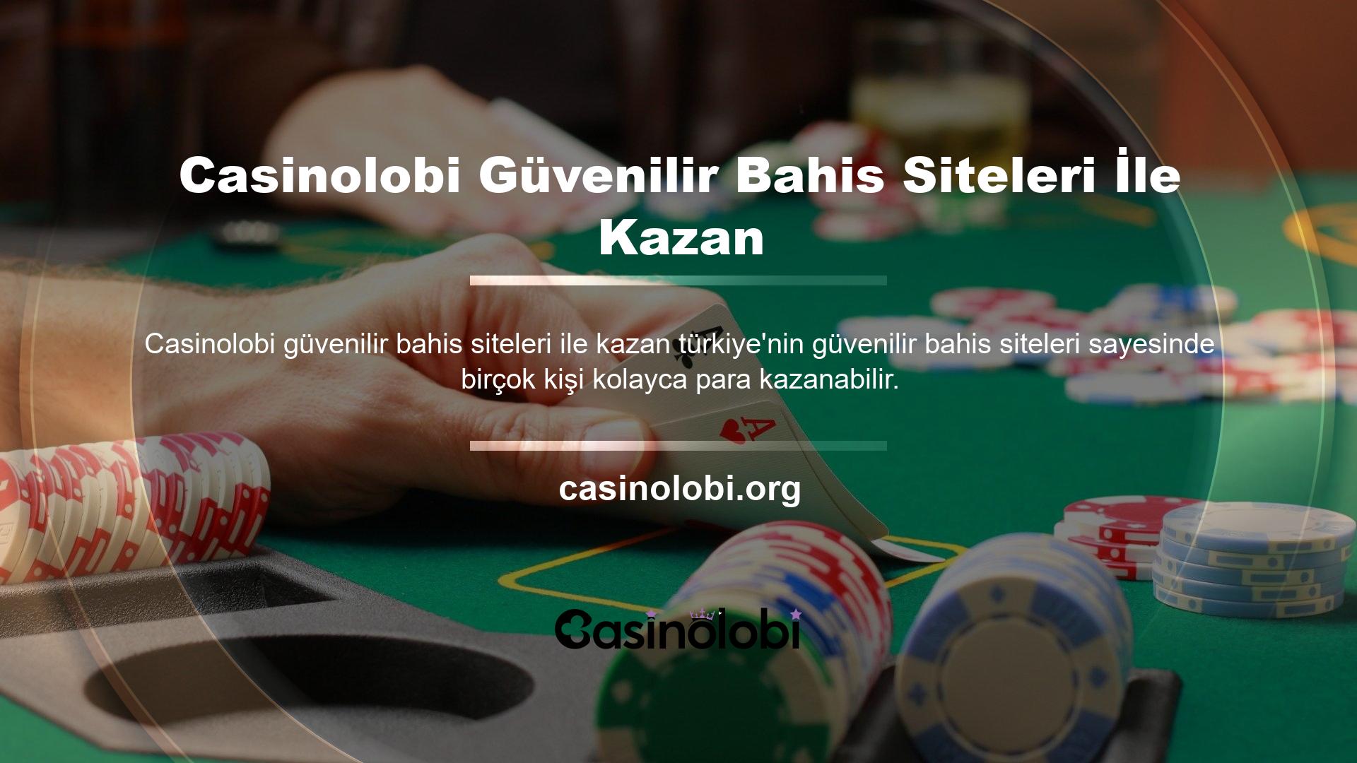 Casinolobi Güvenlik Yüksek oranlara sahip bahis sitelerine göz atarak ve size büyük kazanma şansı vererek kısa sürede büyük bir kış alabilirsiniz
